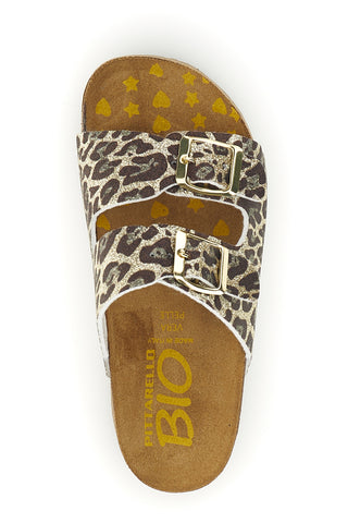 Copati z živalskim potiskom in zaponkami Pittarello bio 257A206SR by Bambina | Pittarello