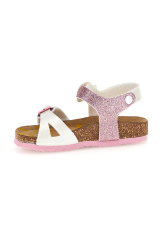 Beli in roza sandali z zaponkami Pittarello bio 257A187SR