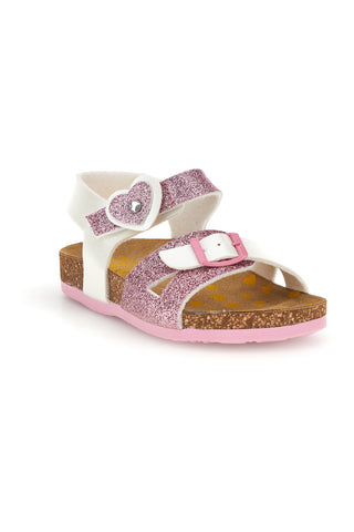 Beli in roza sandali z zaponkami Pittarello bio 257A187SR