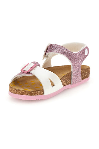 Beli in roza sandali z zaponkami Pittarello bio 257A187SR