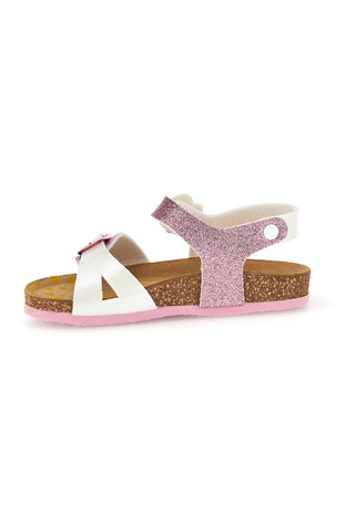 Beli in roza sandali z zaponkami Pittarello bio 257A187SR