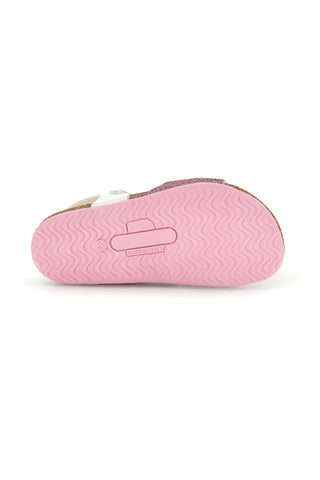 Beli in roza sandali z zaponkami Pittarello bio 257A187SR
