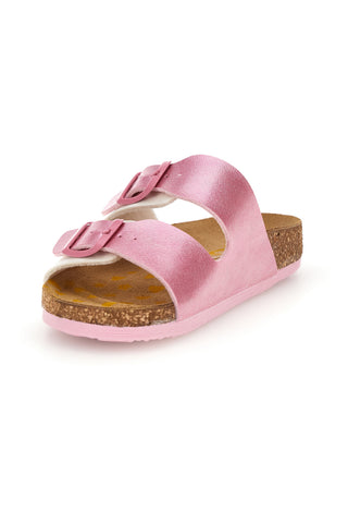 Beli in roza copati z dvojno zaponko Pittarello bio 257A206SR