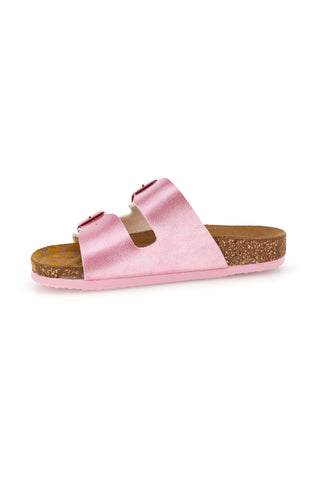 Beli in roza copati z dvojno zaponko Pittarello bio 257A206SR