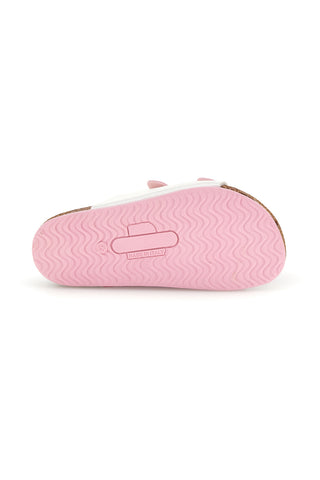 Beli in roza copati z dvojno zaponko Pittarello bio 257A206SR