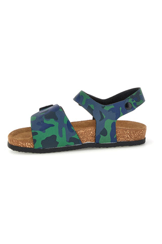 Zeleni maskirni sandali z zaponko Pittarello bio 257A080SR