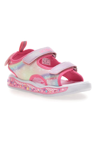 Roza sandali z lučkami in trakovi Pitt kids 11507