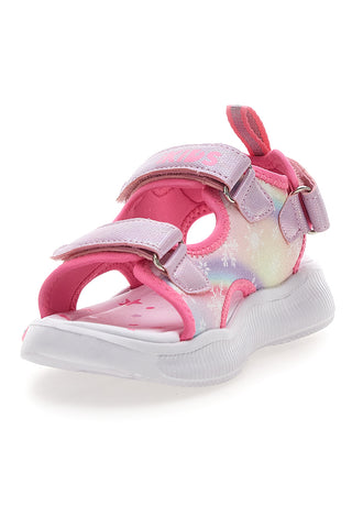 Roza sandali z lučkami in trakovi Pitt kids 11507