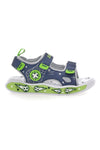 Modri in zeleni sandali z naramnicami Pitt kids 11261