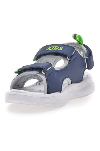 Modri in zeleni sandali z naramnicami Pitt kids 11261