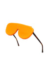 Oranžna silikonska zložljiva torbica za očala Indigeno Metropolitano Glasses Holder 5