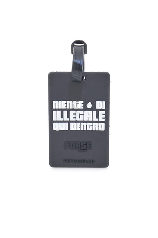 Oznaka za kovček Črna „Nič nezakonitega v tej kovčki“ NAMETAG 7