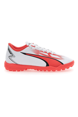 Nogometni čevlji Puma Ultra Play TT Jr beli in oranžni