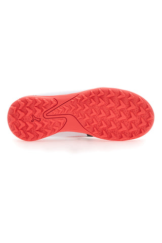 Nogometni čevlji Puma Ultra Play TT Jr beli in oranžni