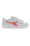 Bele superge z velcro zaponko Diadora Game Step P PS Girl