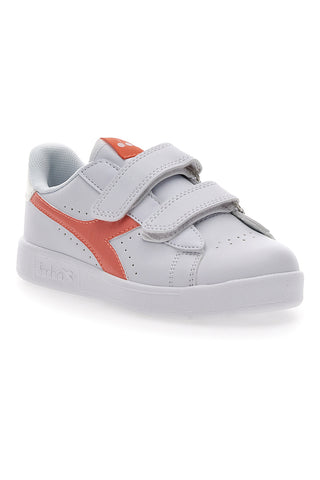 Bele superge z velcro zaponko Diadora Game Step P PS Girl