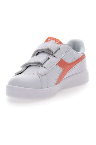 Bele superge z velcro zaponko Diadora Game Step P PS Girl