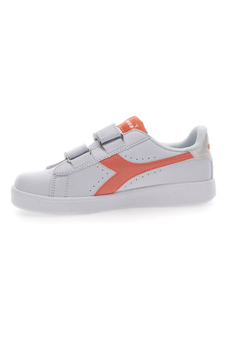 Bele superge z velcro zaponko Diadora Game Step P PS Girl