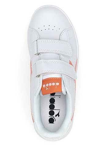 Bele superge z velcro zaponko Diadora Game Step P PS Girl