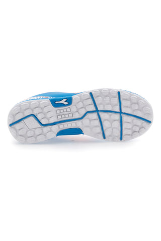 Nogometni čevlji za umetno travo, modri z oranžnim logotipom Diadora Pichichi 6 Tf Jr