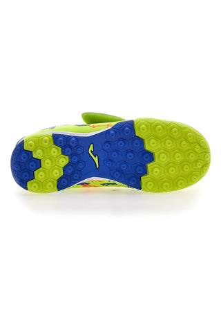 Fluorescentno rumeni čevlji za malonogomet z velcro zaponko Joma Megatron Jr 2409