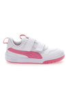 Bele in roza superge z velcro trakovi Puma Multiflex Sl V Inf