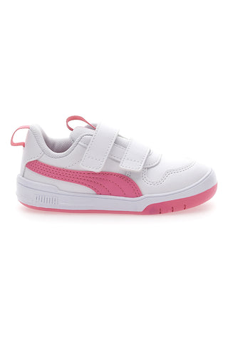 Bele in roza superge z velcro trakovi Puma Multiflex Sl V Inf