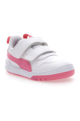 Bele in roza superge z velcro trakovi Puma Multiflex Sl V Inf