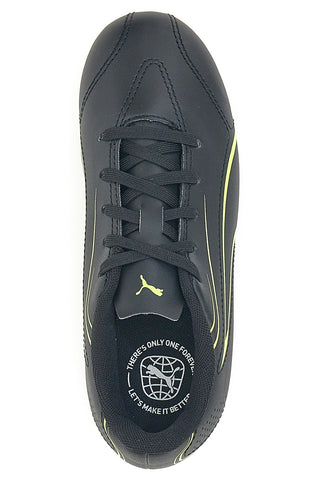 Črni nogometni čevlji s stranskim okrasom Puma Vitoria Fg/Ag Jr