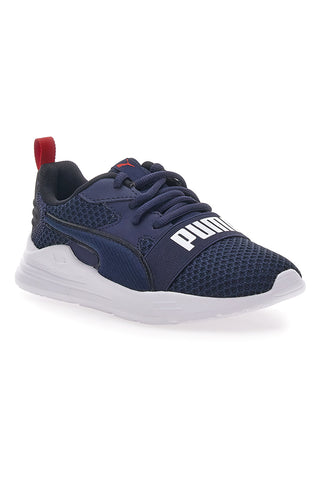 Modre športne copate z logotipom Puma Wired Run Pure Ps na sprednji strani