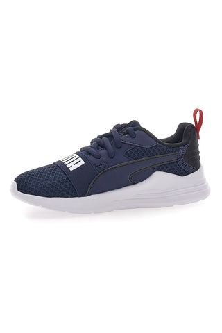 Modre športne copate z logotipom Puma Wired Run Pure Ps na sprednji strani