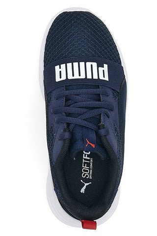 Modre športne copate z logotipom Puma Wired Run Pure Ps na sprednji strani