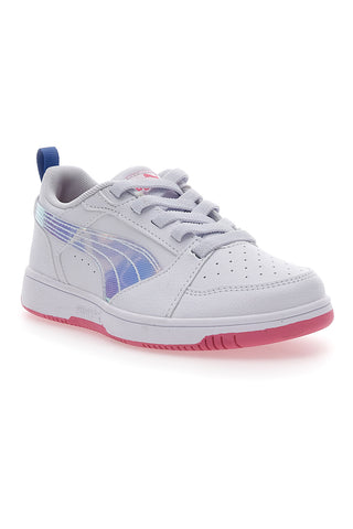 Bele in roza superge s stranskim trakom Puma Rebound V6 Lo Deep Ac Ps