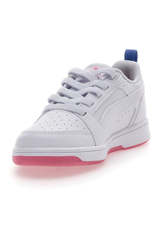 Bele in roza superge s stranskim trakom Puma Rebound V6 Lo Deep Ac Ps
