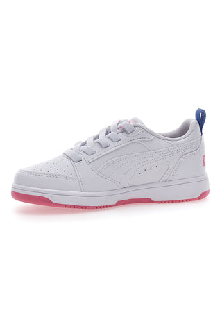 Bele in roza superge s stranskim trakom Puma Rebound V6 Lo Deep Ac Ps