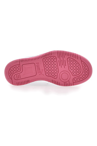 Bele in roza superge s stranskim trakom Puma Rebound V6 Lo Deep Ac Ps