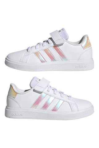 Bele superge z velcro zapenjanjem Adidas Grand Court 2 El