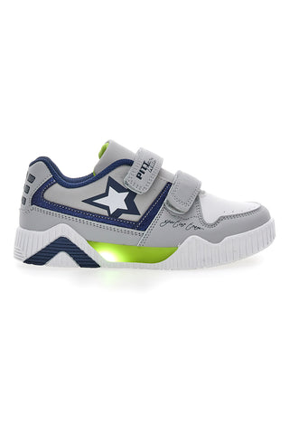 Sive in modre superge s svetlobnimi efekti Pitt Kids 22695