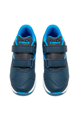 Črni in modri superge z velcro trakovi DIADORA FALCON 4 SL JR V