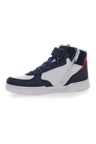 Bele in modre superge Mid-Cut z zadrgo na strani DIADORA MID RAPTOR PS