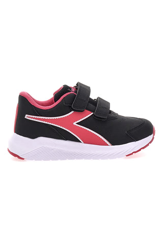Črni in roza superge z velcro trakovi DIADORA FALCON 4 SL JR V