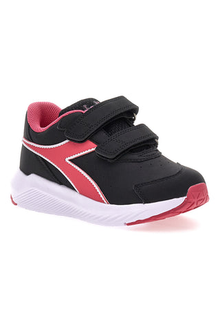 Črni in roza superge z velcro trakovi DIADORA FALCON 4 SL JR V