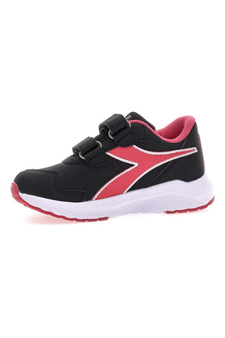 Črni in roza superge z velcro trakovi DIADORA FALCON 4 SL JR V