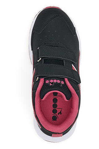 Črni in roza superge z velcro trakovi DIADORA FALCON 4 SL JR V