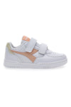 Bele in roza superge z velcro trakom DIADORA RAPTOR LOW PS
