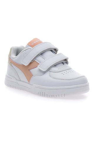 Bele in roza superge z velcro trakom DIADORA RAPTOR LOW PS