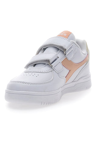 Bele in roza superge z velcro trakom DIADORA RAPTOR LOW PS