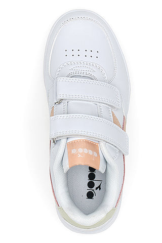 Bele in roza superge z velcro trakom DIADORA RAPTOR LOW PS