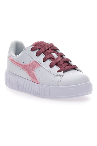 Bele superge z rdečimi vezalkami DIADORA GAME STEP P PS FLUFFY