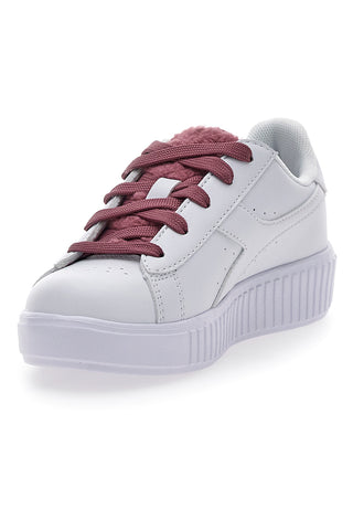 Bele superge z rdečimi vezalkami DIADORA GAME STEP P PS FLUFFY